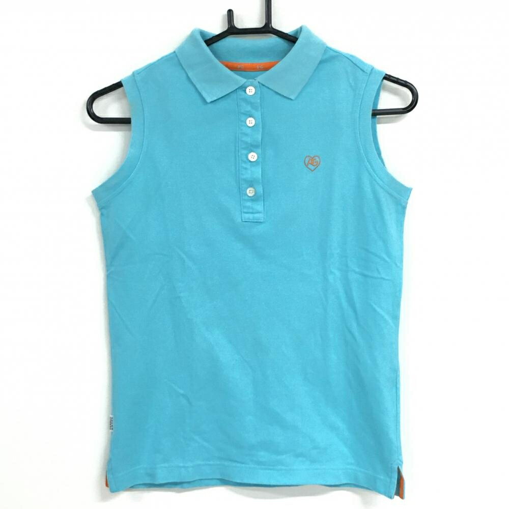 楽天市場】パーリーゲイツ ノースリーブポロシャツ ライトブルー ロゴ
