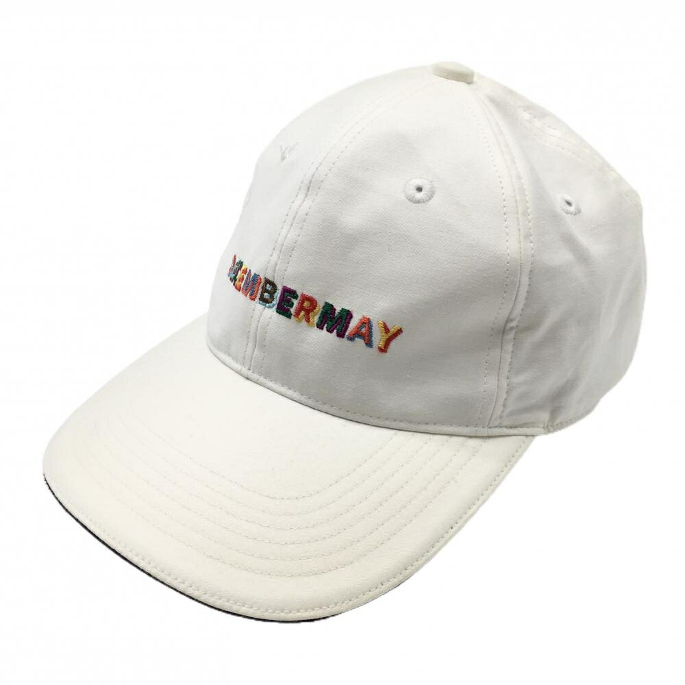 楽天市場】ディセンバーメイ キャップ 白×マルチカラー ロゴ刺しゅう