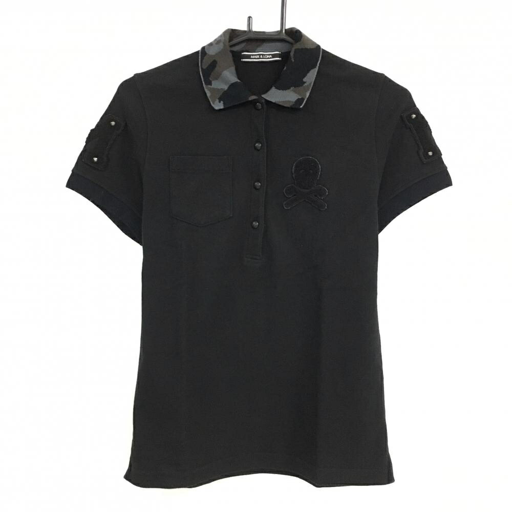 楽天市場】マークアンドロナ×Disney 半袖ポロシャツ 黒×グレー系 襟