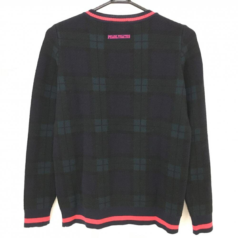 楽天市場】【美品】パーリーゲイツ セーター ネイビー×ダークグリーン