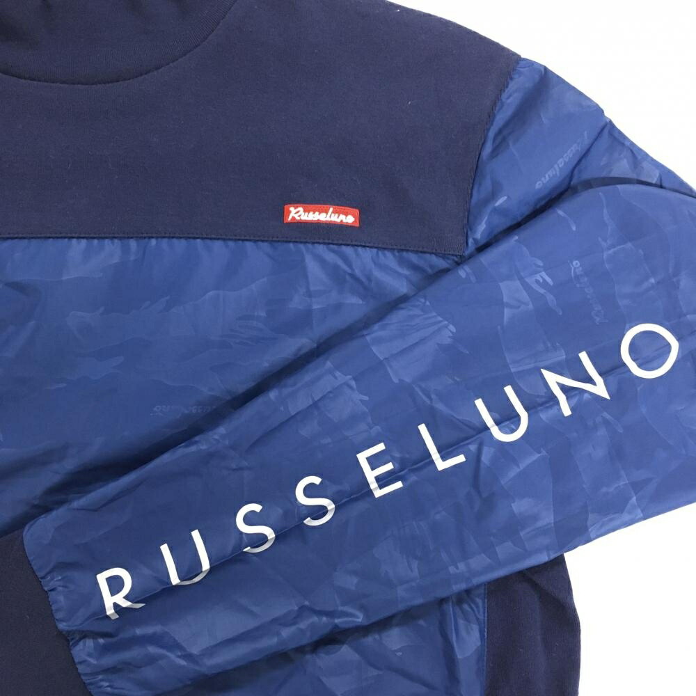 楽天市場】ラッセルノ 長袖ハイネックシャツ ネイビー×ブルー 迷彩