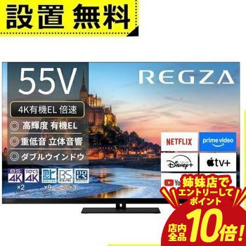 レグザ タイムシフト テレビ55インチ」の人気商品一覧 | 安い商品を