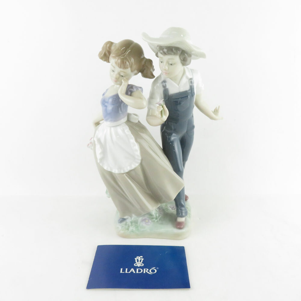 楽天市場】美品 LLADRO リヤドロ 5292「恋の花が咲く」 フィギュリン