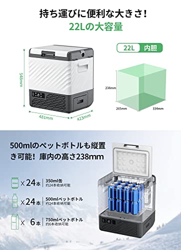 楽天市場】F40C4TMP 車載冷蔵庫 22L ポータブル冷蔵庫 【1つバッテリー