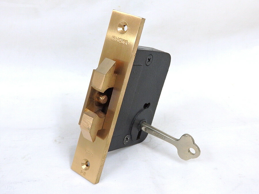 楽天市場】旧ショウワ社(昭和ロック)真鍮鋳物製箱錠 No.520バック