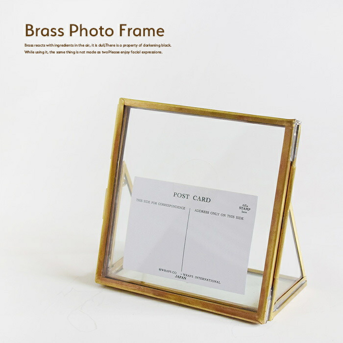 楽天市場】再入荷 BRASS ブラス フォトフレーム SS 真鍮 ガラス