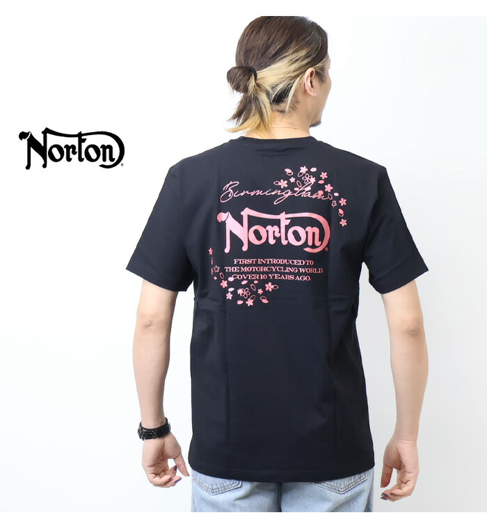 楽天市場】Norton ノートン サクラシャイニーTシャツ メンズ 半袖T