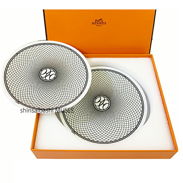 楽天市場】【新品】 エルメス 食器 デザートプレート 21cm ペア Hデコ