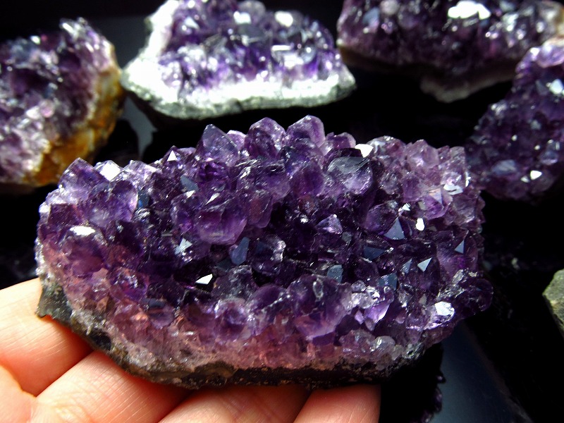 楽天市場】○5A【アメジスト クラスター フラットタイプ】【重さ 100g