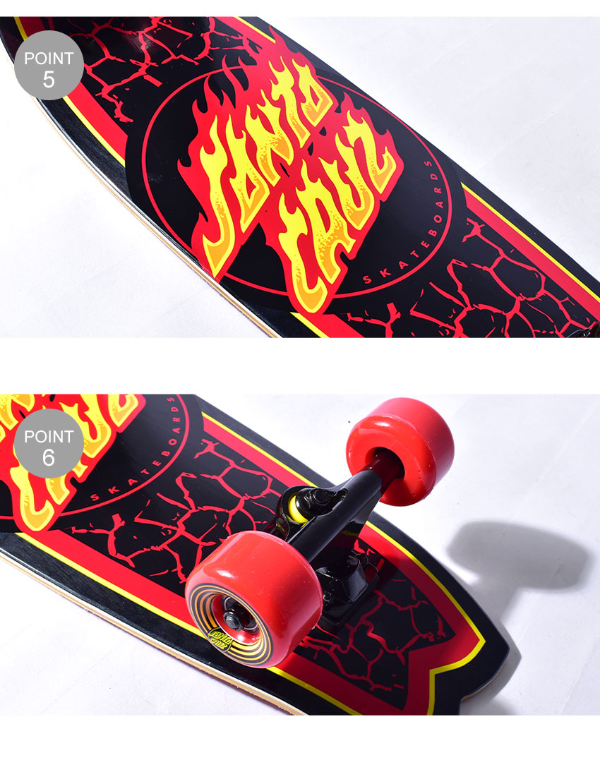 楽天市場】サンタクルーズ スケートボード SANTA CRUZ SHARK FLAME DOT