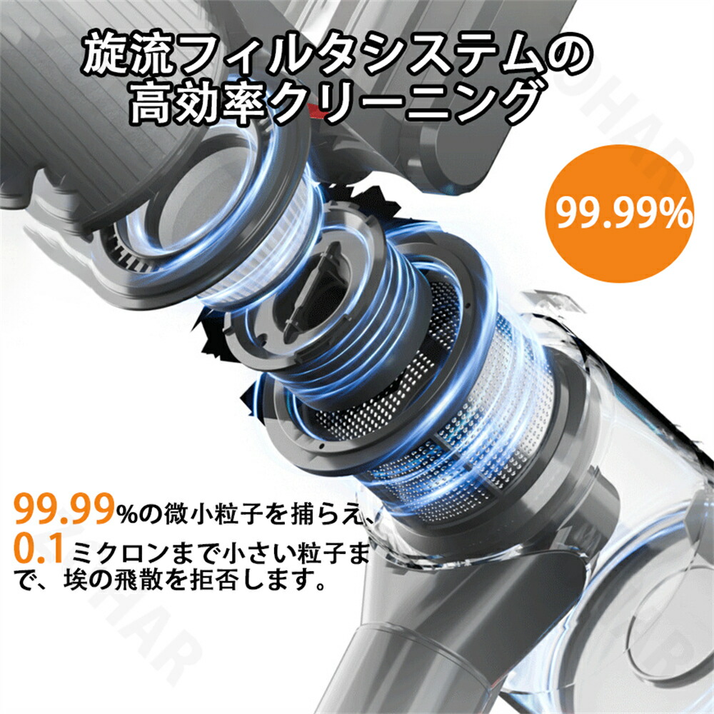 楽天市場】掃除機 コードレス ハンディ 45000pa吸引力 強力吸引 6IN1