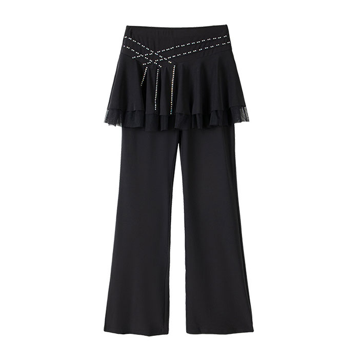 楽天市場】ダンスパンツ スカート付きパンツ ジャズパンツ ストレッチ