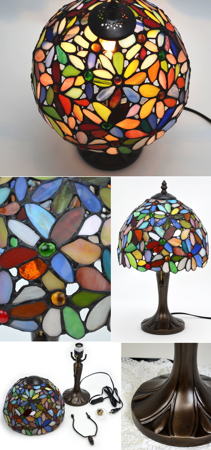 楽天市場】ステンドランプ テーブルランプ ハナハナ ミックス間接照明