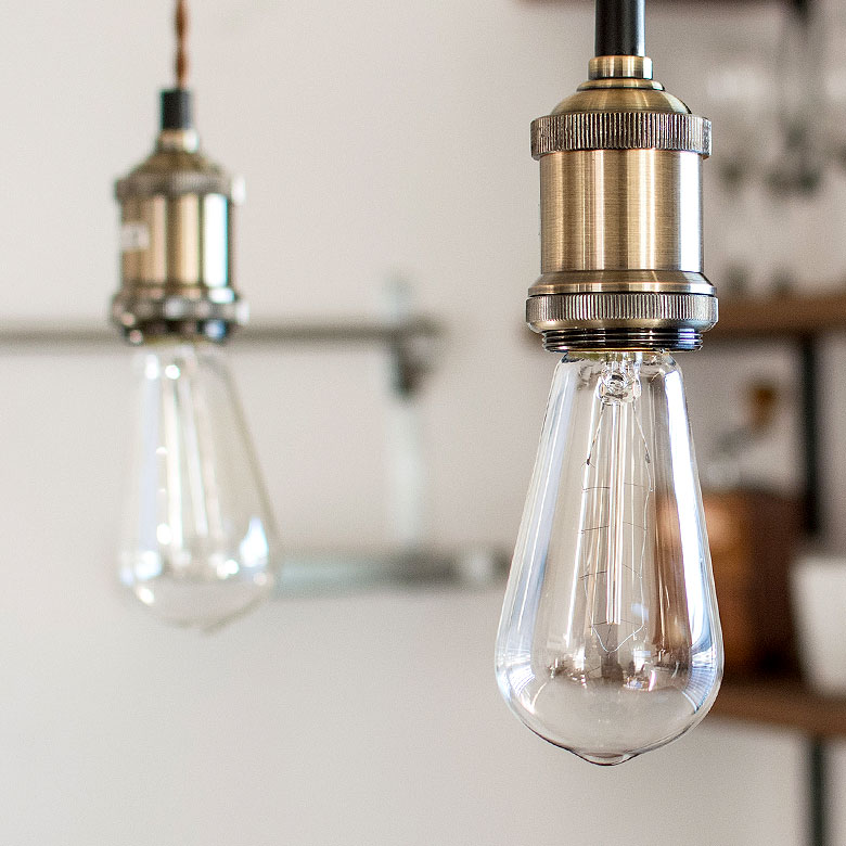 楽天市場】エジソン電球付き ペンダントライト 照明 裸電球 おしゃれ