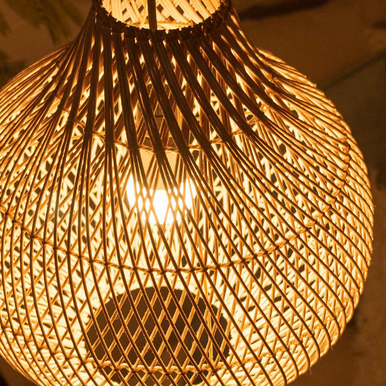 楽天市場】ランプシェード ペンダントランプ 照明 ラタン 籐 ランプ