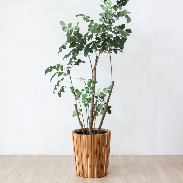 楽天市場】プランターカバー ウッドプランター Lサイズ 9号鉢 W46cm