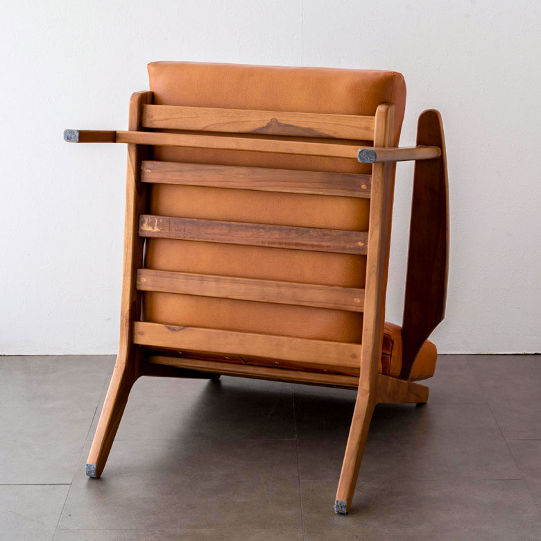 楽天市場】ソファ 1人掛け 本革 木 幅 69cm キャメル ブラウン レザー