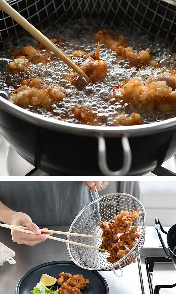 楽天市場】＼楽天1位／ 【レビュー特典付】ラバーゼ 揚げ鍋 22cm 3点