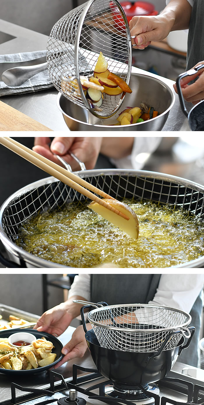 楽天市場】＼楽天1位／ 【レビュー特典付】ラバーゼ 揚げ鍋 22cm 3点