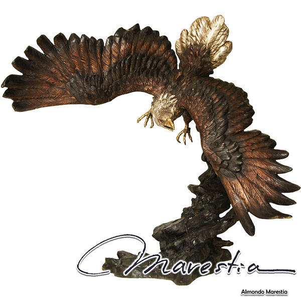 楽天市場】Marestia マレスティア 滑空する大鷲 イーグル オブジェ