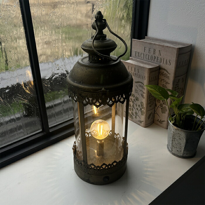 楽天市場】ランタン 灯り 電池式 アンティーク風 ヴィンテージ風