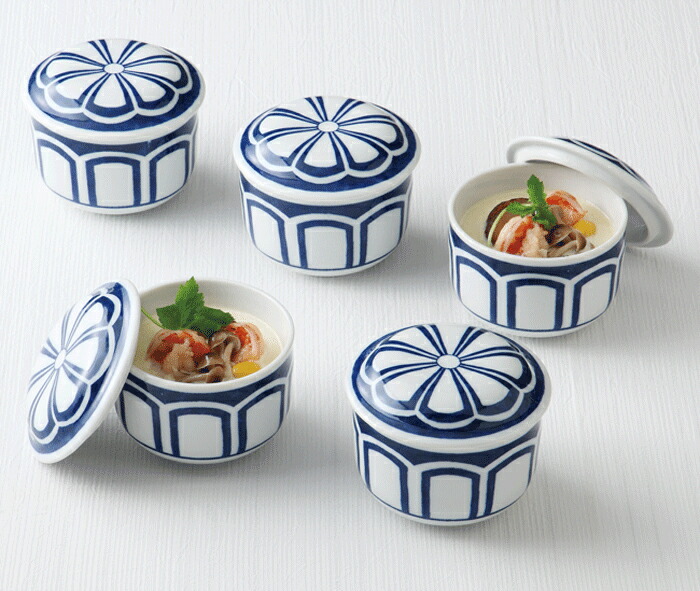 楽天市場】茶碗蒸し 小鉢 むし碗 5個セット 蓋物 フタ付き食器 小鉢揃