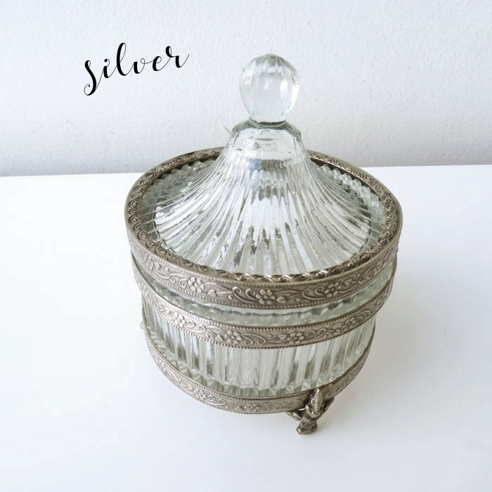 楽天市場】ガラスケース ガラスボックス 蓋付き アンティーク調