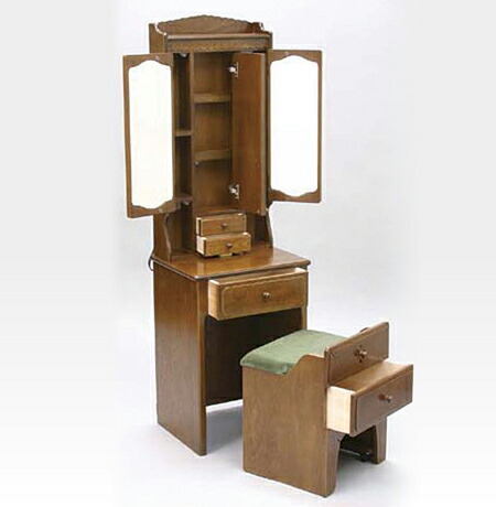 楽天市場】ドレッサー 三面鏡 おしゃれ アンティーク調 日本製 国産