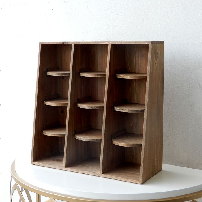 楽天市場】シェルフ ウッド ラック 棚 小物展示 店舗什器 ディスプレイ