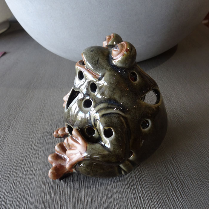 楽天市場】香炉 お香 香炉 アロマ 置物 御線香 せんこう カエル かえる