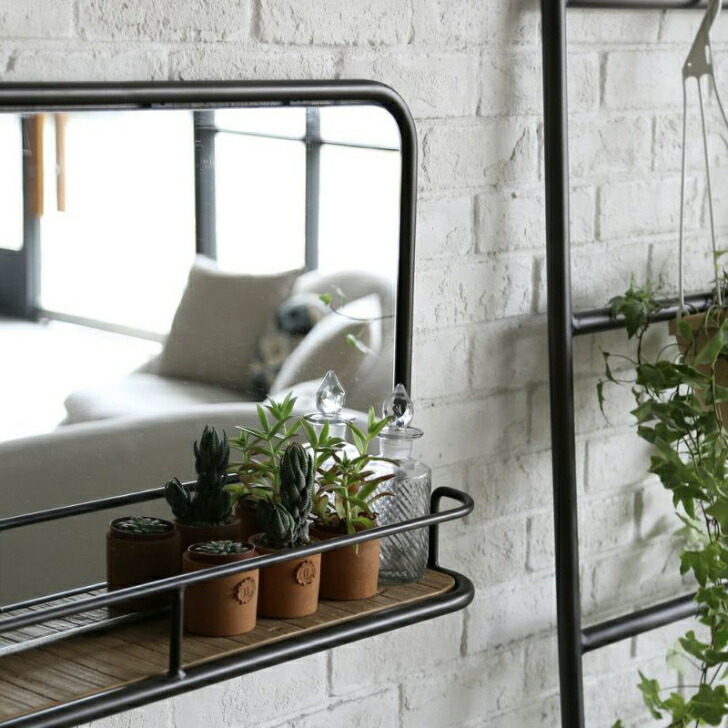 楽天市場】壁掛けミラー 鏡 ミラー おしゃれ インダストリアル