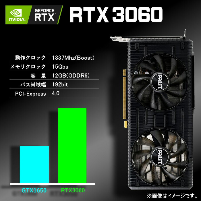 楽天市場】ゲーミングPC ブラック メッシュ GeForce RTX3060 第13世代