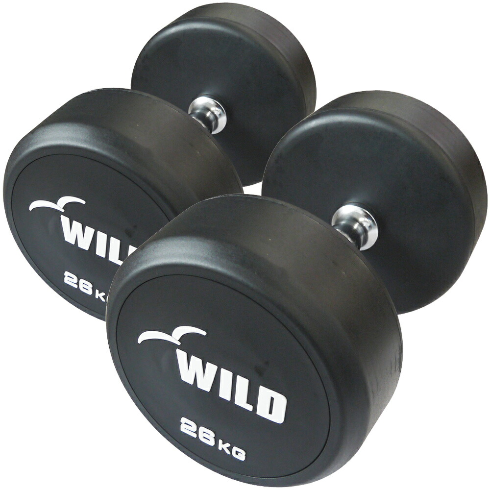 楽天市場】固定式 ダンベル 26kg WF 2本セット送料無料 ジムダンベル