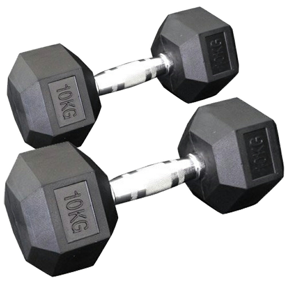 楽天市場】固定式 六角ダンベル 10kg 2本セット送料無料 ダンベル