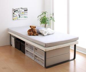 楽天市場】シングルベッド 一人暮らし マットレス付き ベッド下収納