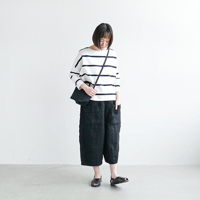 楽天市場】[TB21242]tumugu(ツムグ) 別注色あり ソリトリネン8分丈