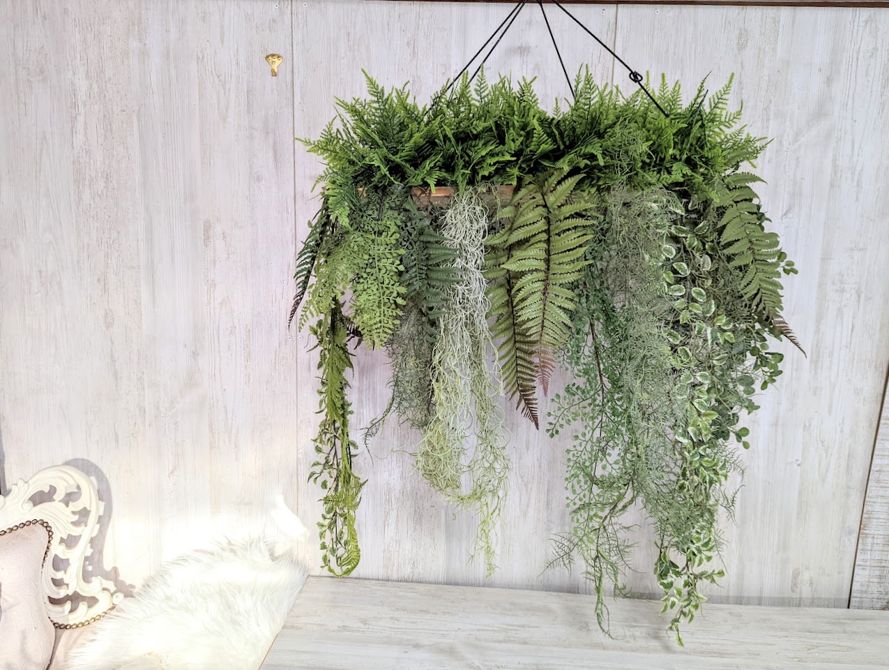 楽天市場】人工観葉植物 フェイクグリーン ハンギンググリーン 送料