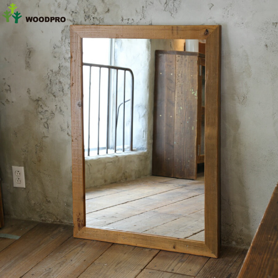 ビンテージ/古材/大型ミラー/ウォールミラー/壁掛けミラー/鏡/ミラー