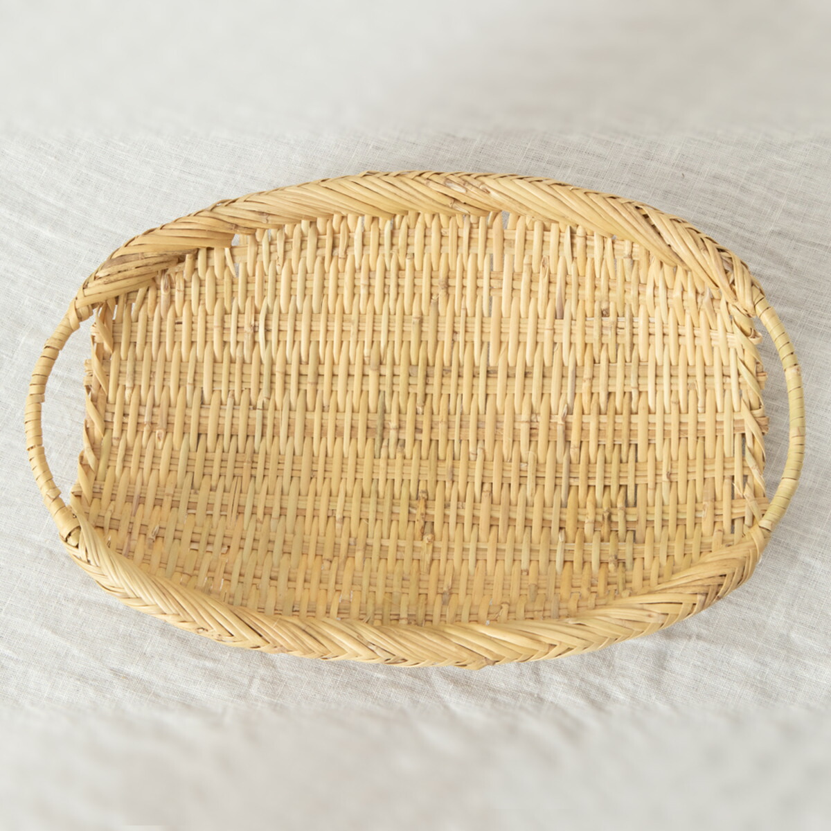 楽天市場】手つき楕円ざる 小/中/大 3サイズ Dタイプ すず竹 ござ目