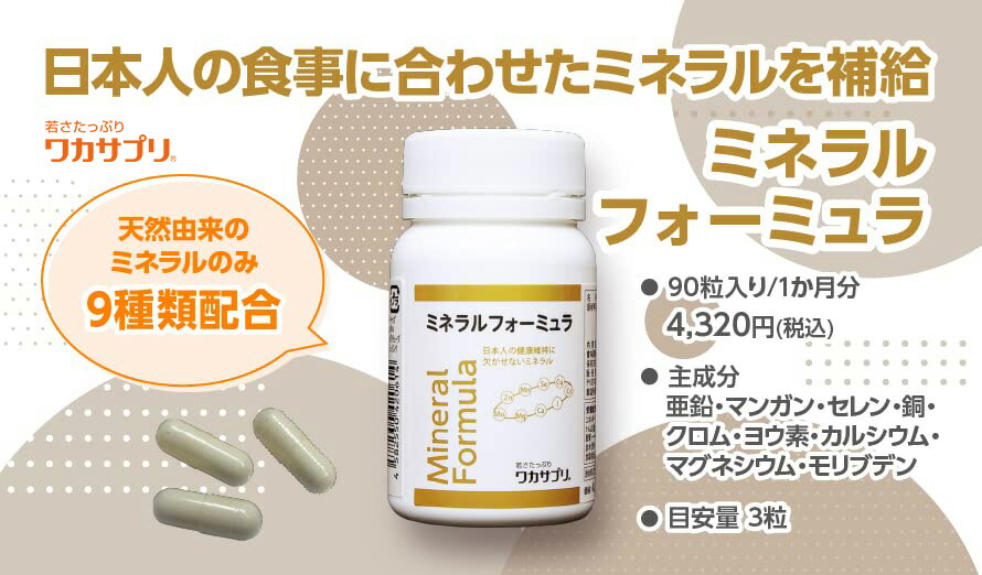 楽天市場】【スーパーSALE限定/P10倍】【公式】ワカサプリ ミネラル