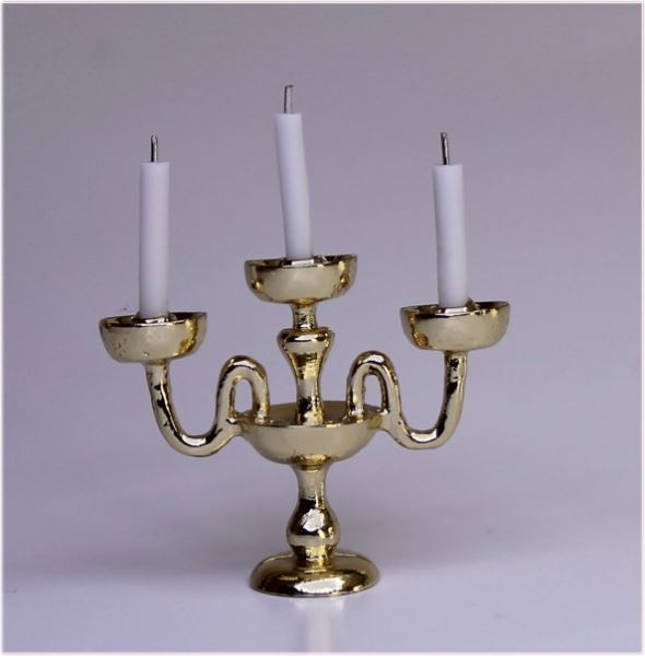 楽天市場】ドールハウス用ランプ キャンドルスタンド 3本ろうそく立て