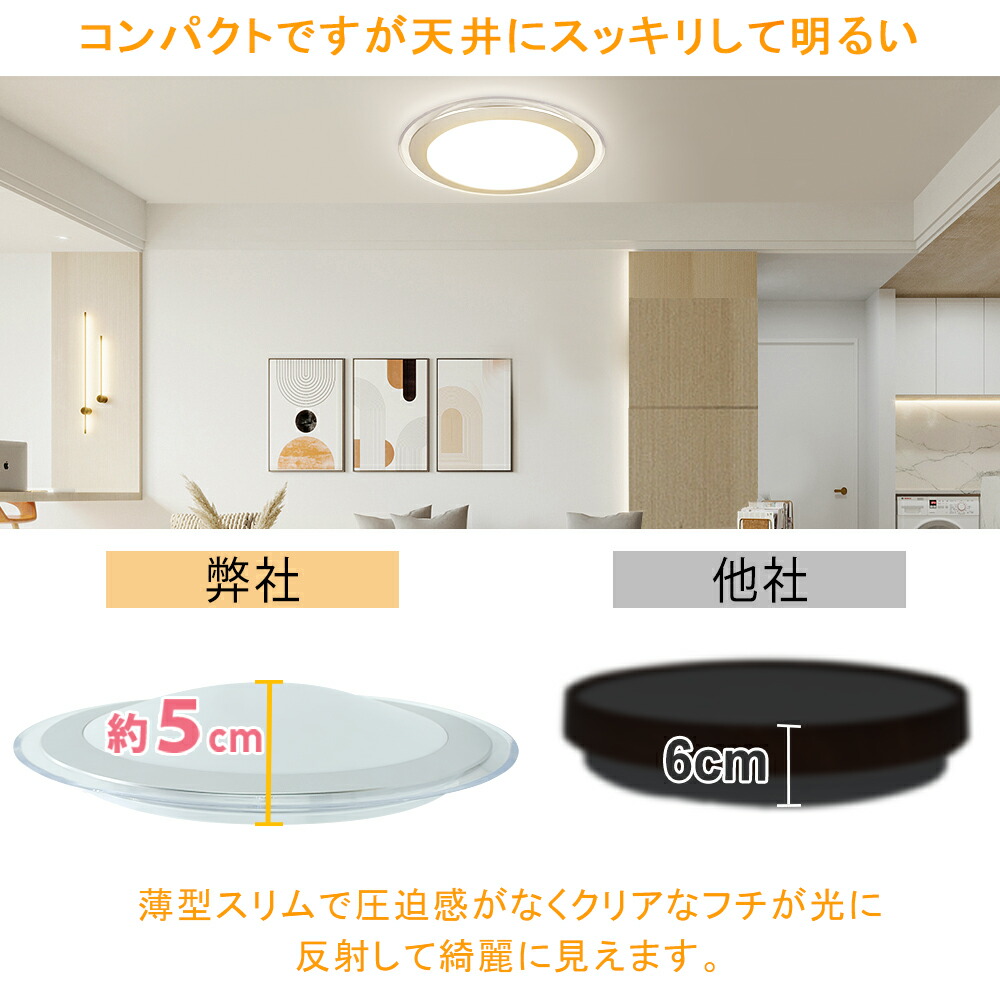 楽天市場】【マラソン期間限定☆300円クーポン!】シーリングライト 6畳