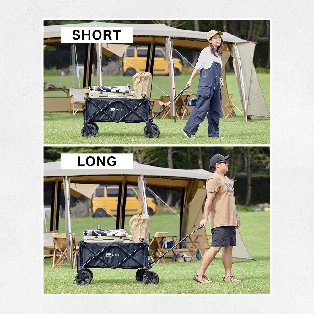 楽天市場】【お得なセット価格!】 WAQ アウトドアワゴン ウッド