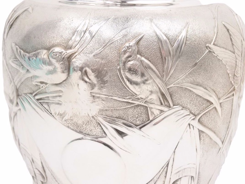 楽天市場】希少 TIFFANY ティファニー 花瓶 お皿 壺 665g シルバー925