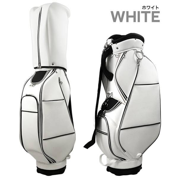 楽天市場】ゴルフ キャディバッグ ブラック ホワイト ピンク