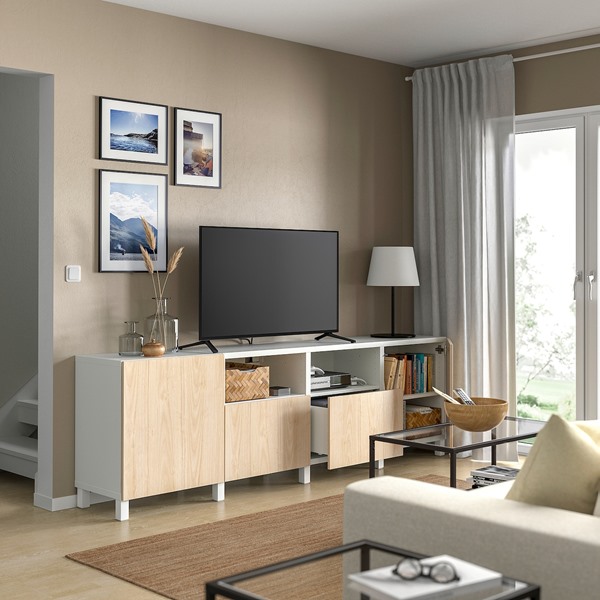 楽天市場】[IKEA/イケア/通販]BESTA ベストー テレビ台 扉&引き出し
