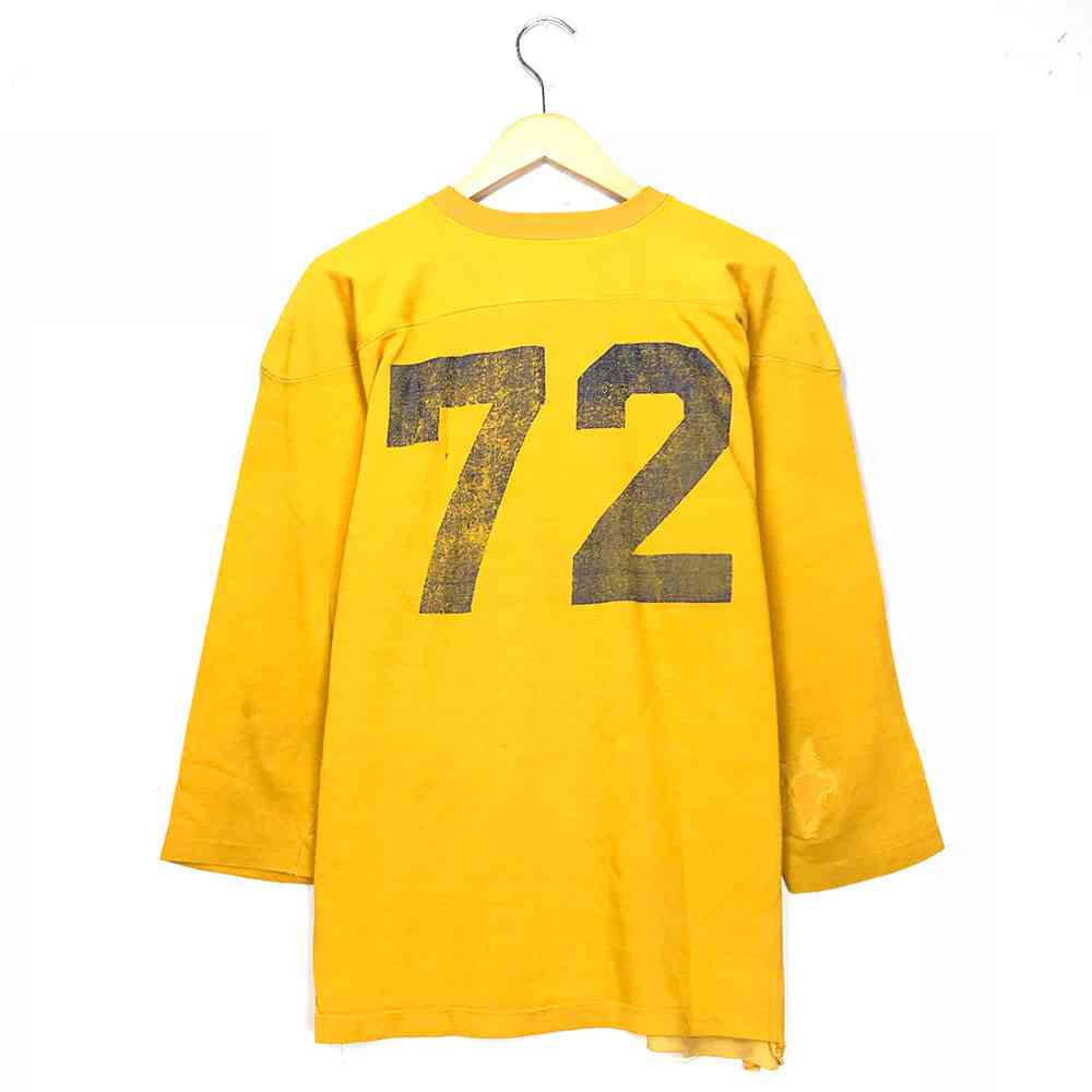 楽天市場】フットボールTシャツ イエロー 60's 60年代 VINTAGE