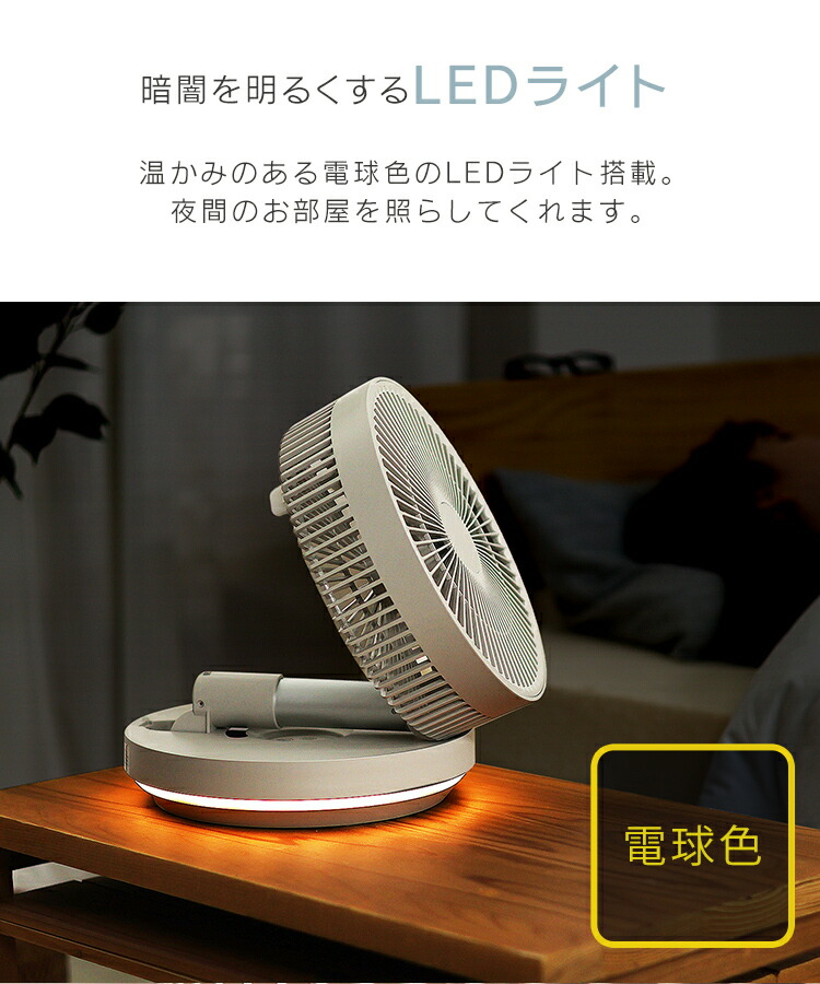 楽天市場】【スーパーセール超目玉】折りたたみ扇風機 コードレス