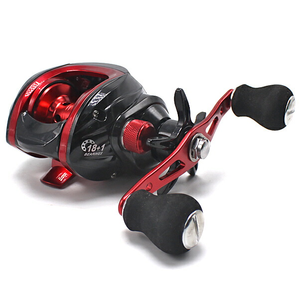 楽天市場】ベイトリール 右ハンドル タコ 釣り 7.2：1 ベイト