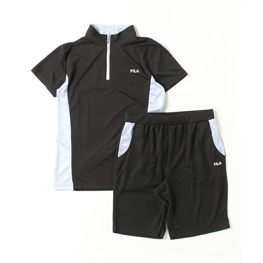 楽天市場】fila フィラ 上下 セット レディース 総柄切替ハーフジップ